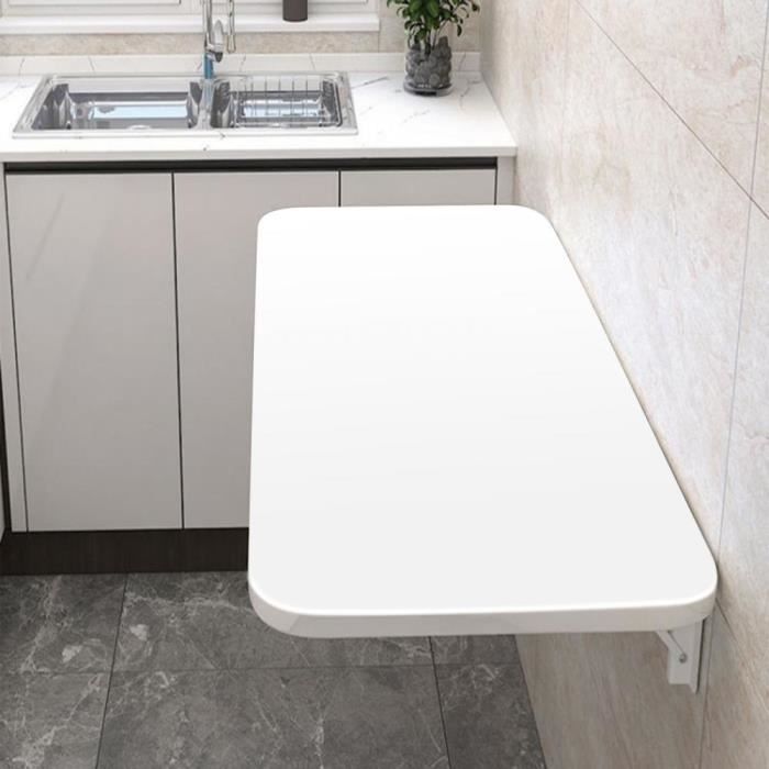 Table murale pliante - QUIIENCLEE - 80*50*1 6 cm - peu encombrante - moderne - de haute qualité
