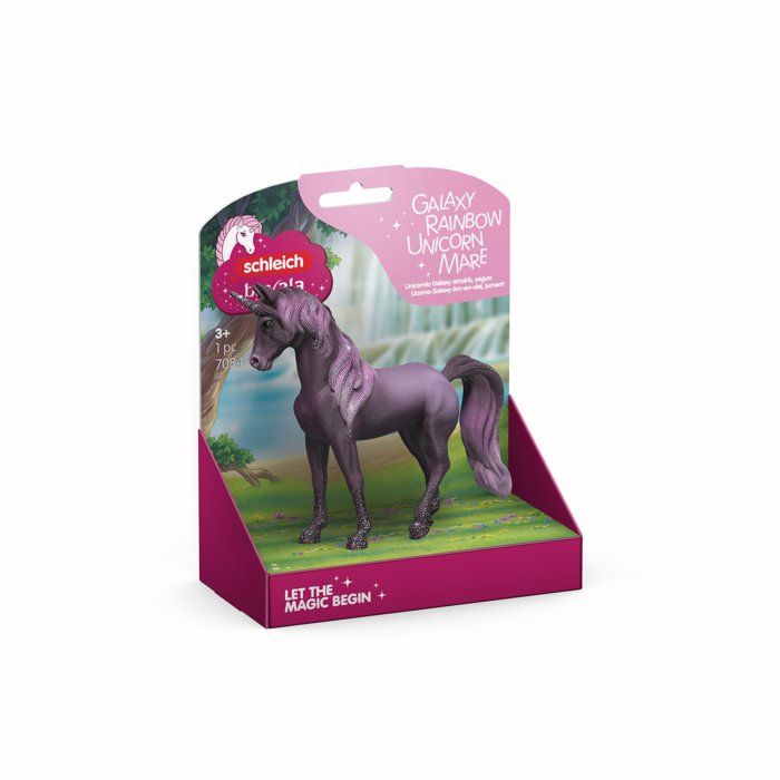 Figurine - SCHLEICH - 70842 - Licorne Arc-en-ciel Galaxy Jument - Bayala - Dès 3 ans - Peinte à la main