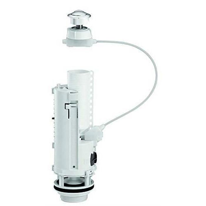 Chasse d'eau SIAMP 32500210 3,7 cm environ, avec câble Optima 50-470 mm et sortie 5 cm environ, blanc 32500210
