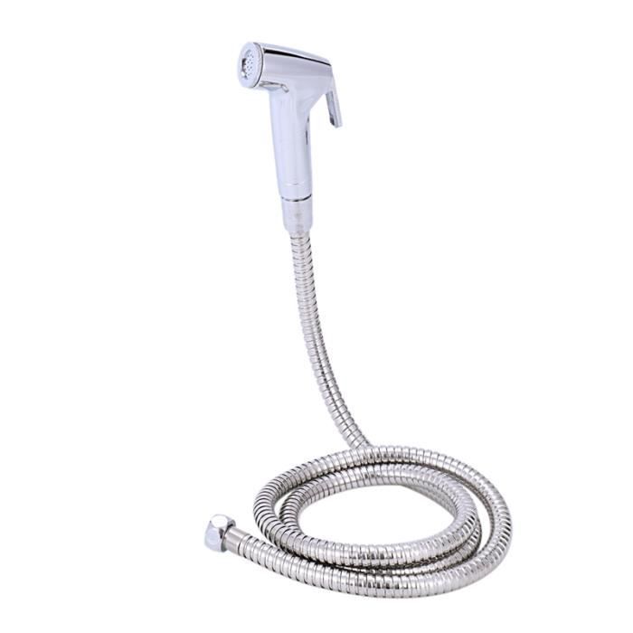 Toilette Shattaf Chrome Bidet Tuyau Douche À Main Pulvérisation Laiton Kit