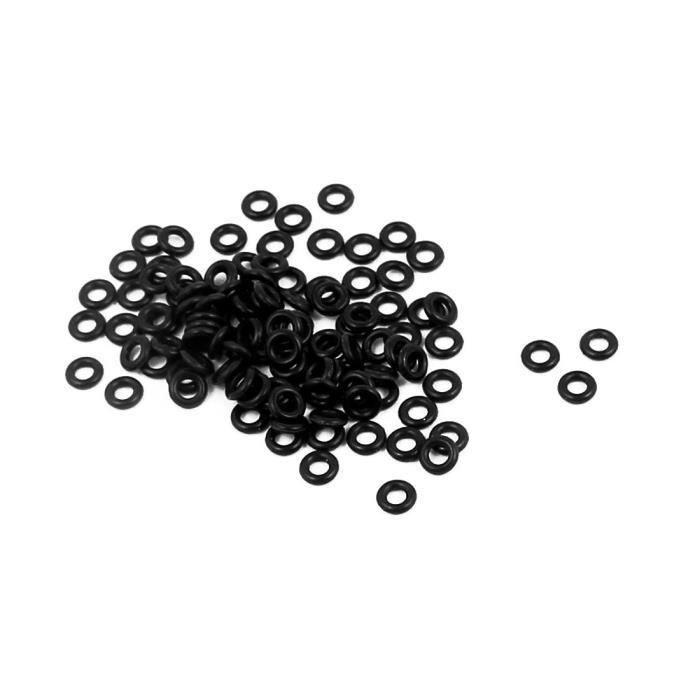 Lot De 100 Joints Toriques NBR Rouge - Diamètre Extérieur 8 Mm, épaisseur 1 Mm - Pour étanchéité, Résistant à L'huile - 11