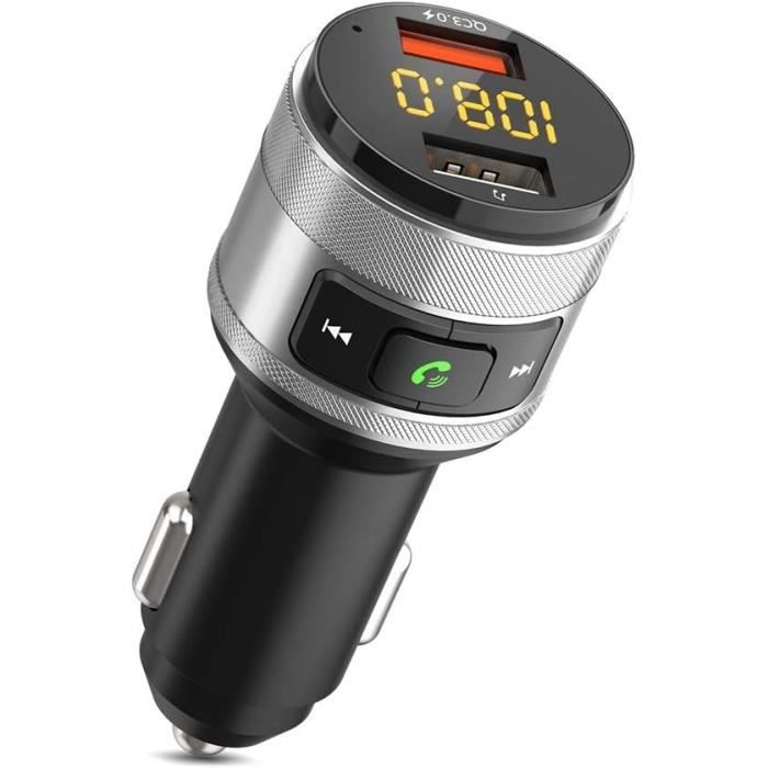 ZeaLife Bluetooth FM Transmitter für Auto QC3.0 Wireless Bluetooth Auto