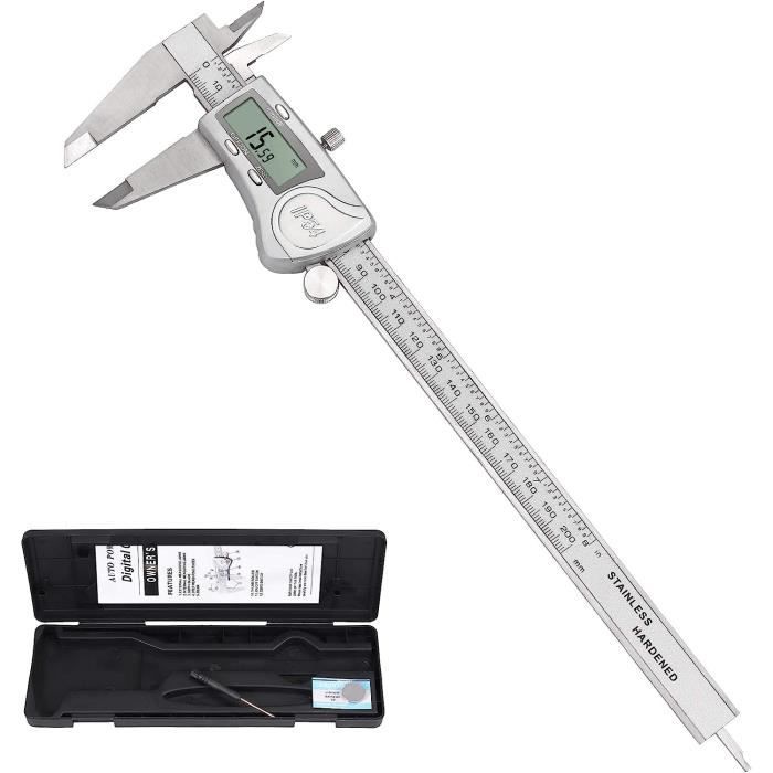 LASERLINER MetricMaster Plus - Pied à Coulisse Numérique Haute Précision 0-150 Mm - Mesure Extérieure, Intérieure, Profondeur, Paliers - Écran LCD, étui Inclus