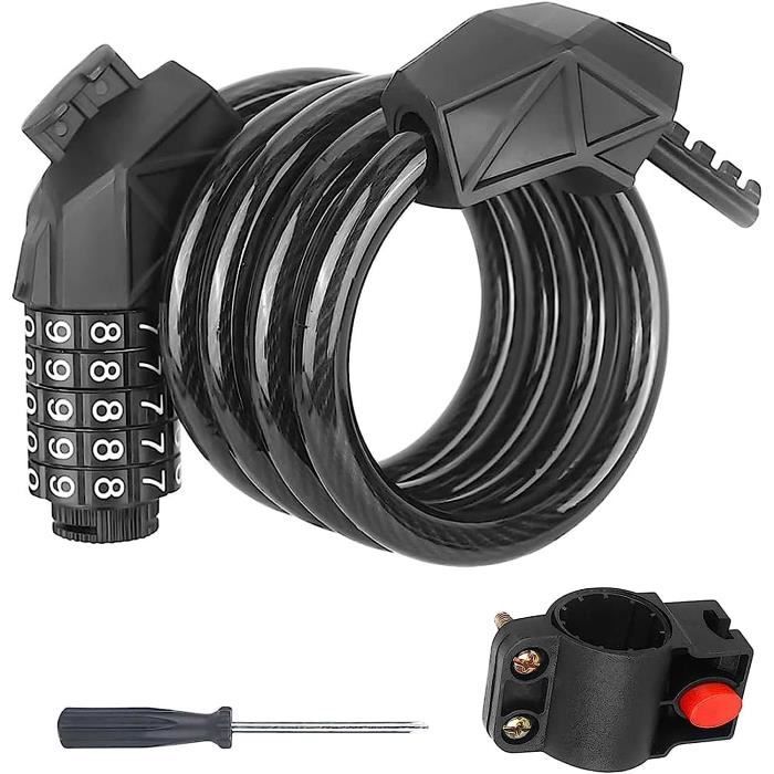Cable antivol vélo à clé L.100xd.1.8cm MASTER LOCK Cable antivol vélo à clé L.100xd.1.8cm MASTER LOCK