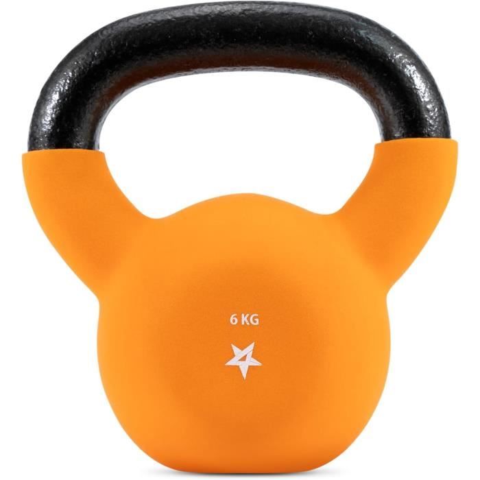 Kettlebell 220kg en fonte avec revêtement en néoprène, Kettlebells