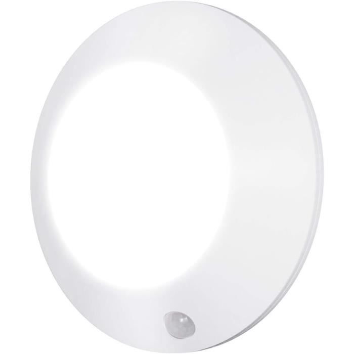 Plafonnier LED à détecteur de Mouvement sans Fil à Piles Salle de Bain  Eclairage Lampe de Plafond pour Escalier,[S496] - Cdiscount Maison