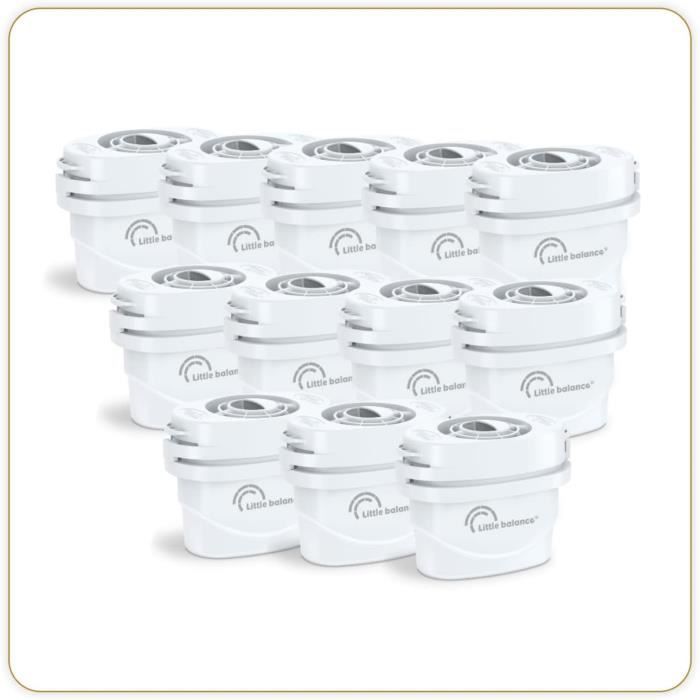Carafe Filtrante Philips + 4 Cartouches - Réduction Calcaire Jusqu'à 50% - 2,6L - Minuterie électronique