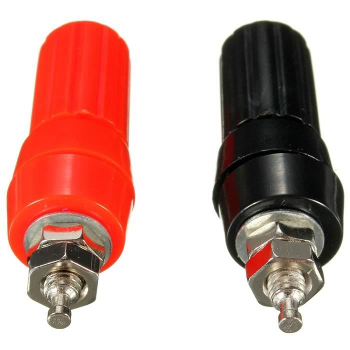 Borne Poste Amplificateur Jack Haut-parleur Connecteur Vis Fiche Rouge