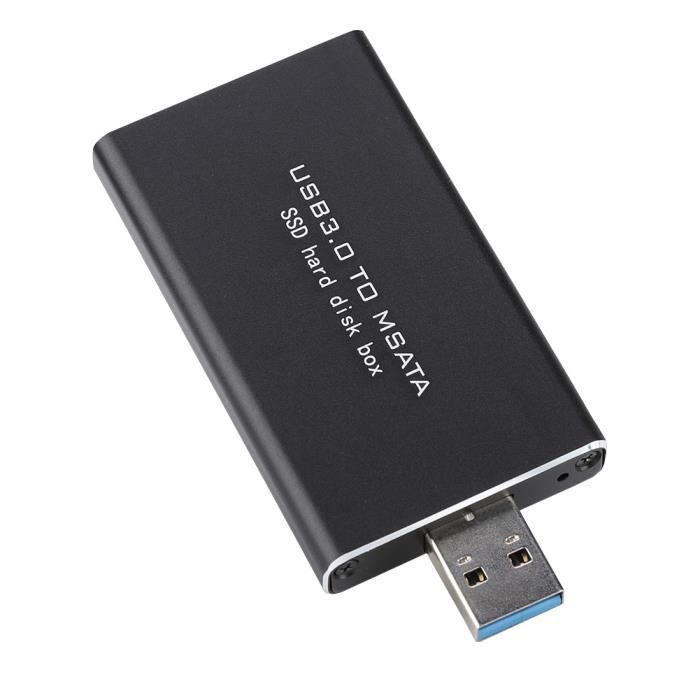 Planche nue--Boîtier de disque dur Mini SSD MSATA vers USB 3.0, adaptateur de convertisseur SSD