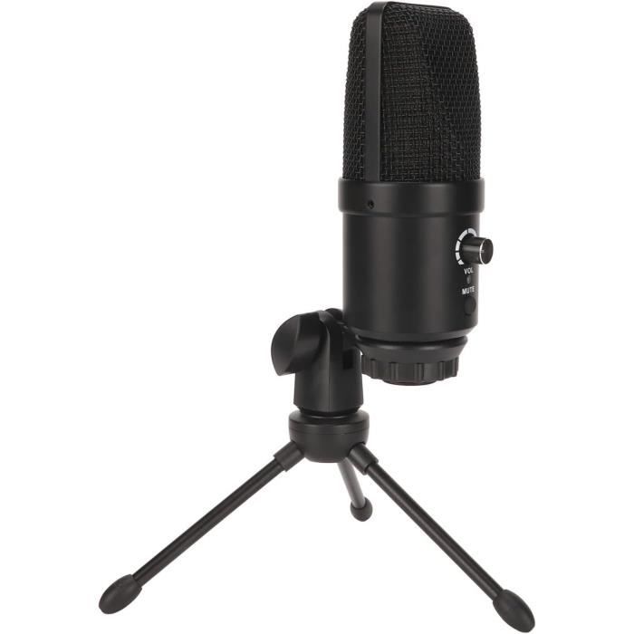 Micro À Condensateur Pc, Réduction Du Bruit Du Microphone Usb, Volume