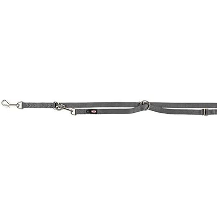 Laisse pour Chien - TRIXIE - Réglable - Taille M/L - Nylon - Graphite