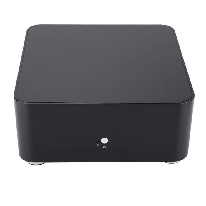 VBESTLIFE boîtier Mini ITX Boîtier pour ordinateur Mini ITX Boîtier HTPC en alliage d