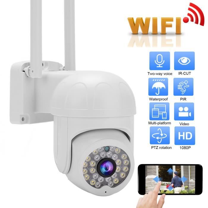 Housse De Caméra Extérieure, Housse De Caméra De Sécurité En ABS, Protection Contre La Pluie Et Le Soleil Pour Caméra De Surveillance De Type Dôme PTZ, Résistant Aux Intempéries (blanc