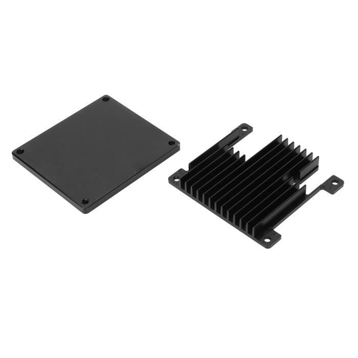 Dissipateur Thermique Aluminium 150x120x20 Mm Noir – Radiateur Refroidissement PCB, CPU, Ampli Puissance, Oxydation Anodique