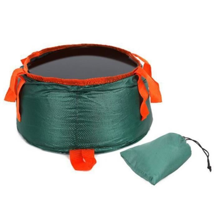 BESPORTBLE Lot De 2 Seaux Pliables Avec Couvercle – Poubelle Portable Camping Plage Pêche