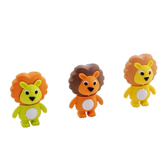 Mignon Crayon Gomme, Gomme Douce, Gomme Animale Mignonne Enfants, Animé Coloré Gomme, pour Anniversaire Enfants, 6 Pcs - Beaux-Arts et Loisirs créatifs