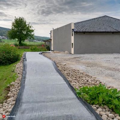 Jardibric - Rouleau Géotextile 1 X 25 M - Maille Anti