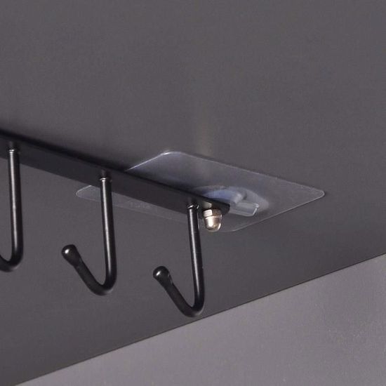 Rack en Verre à vin Suspendu, étagère de Rangement de Porte-étaux, Cintre de Verre à vin de 2 pc