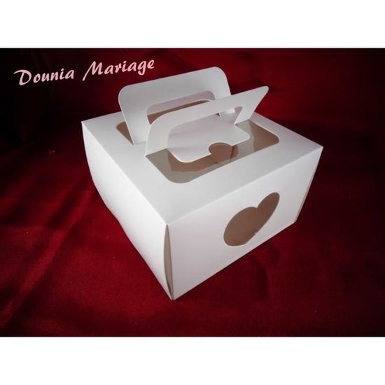 Ustensiles A Patisserie Boites De Transport Pour Gateaux En Carton Dounia Mariage Boite A Gateau Motif Coupe Laser 25 Pieces Napravi Rs