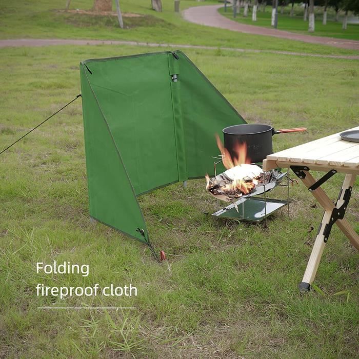 Réchaud à gaz pliable - Coupe-vent - Réchaud de camping - Coupe-vent - Réchaud à gaz