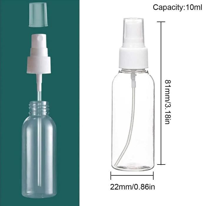 JJUNW - Lot De 4 Mini Flacons Vaporisateurs Rechargeables 15 Ml - Parfait Pour Parfums Et Cosmétiques