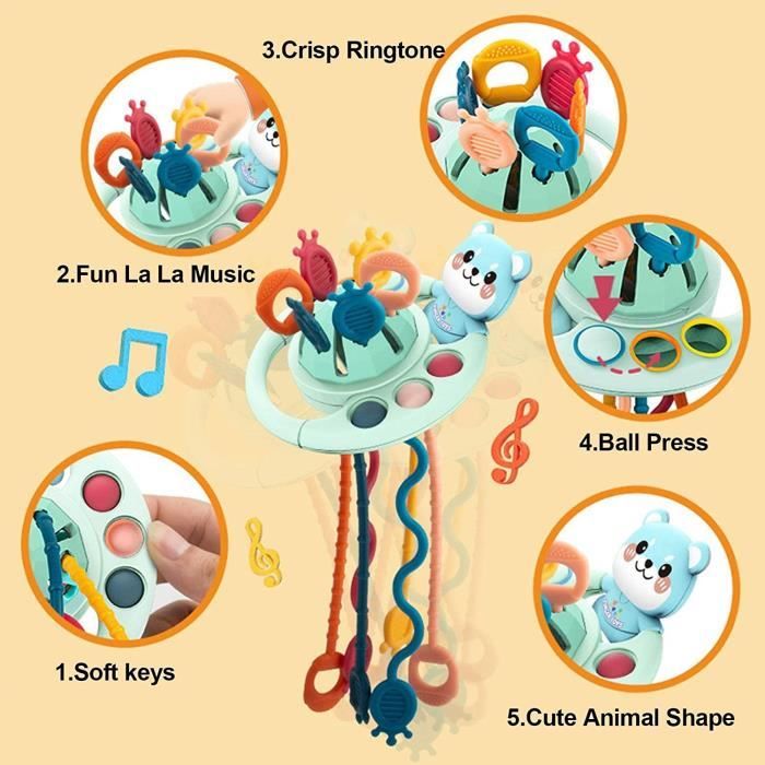 Jouet Montessori Bébé 6-18 Mois - Jouet Sensoriel Motricité - Éveil Multisensoriel - Fille Et Garçon