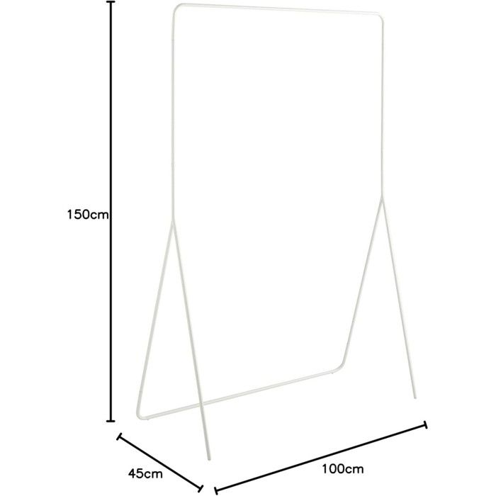 Portant à Vêtements CASEY - 72x31x153cm - Métal Et Bois - Avec Roulettes Et Étages