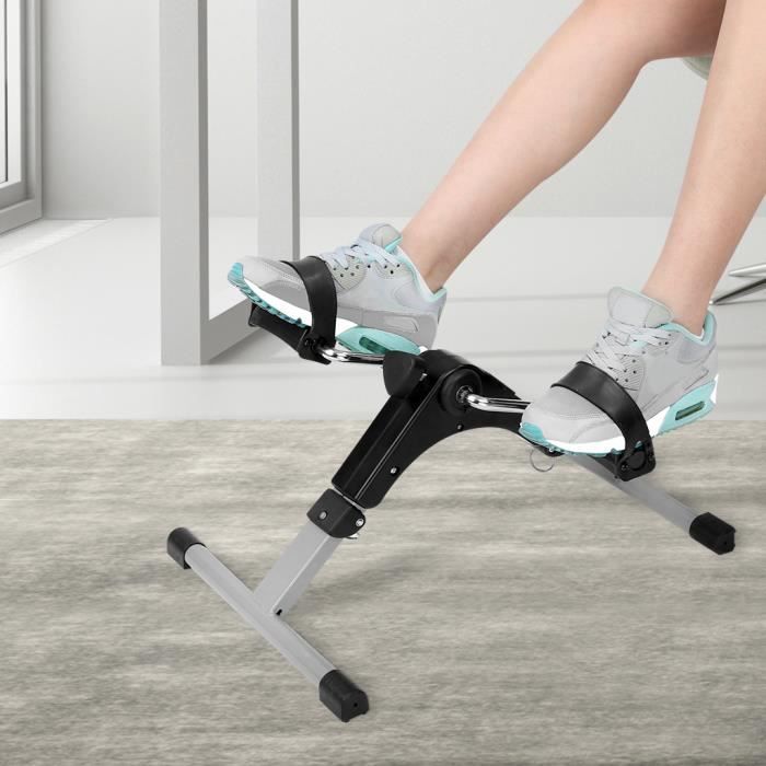 Mini velo d appartement Pliable Pedale Reglable Entrainer des Bras et Jambes avec Ecran LCD pour Entrainement de Cardio
