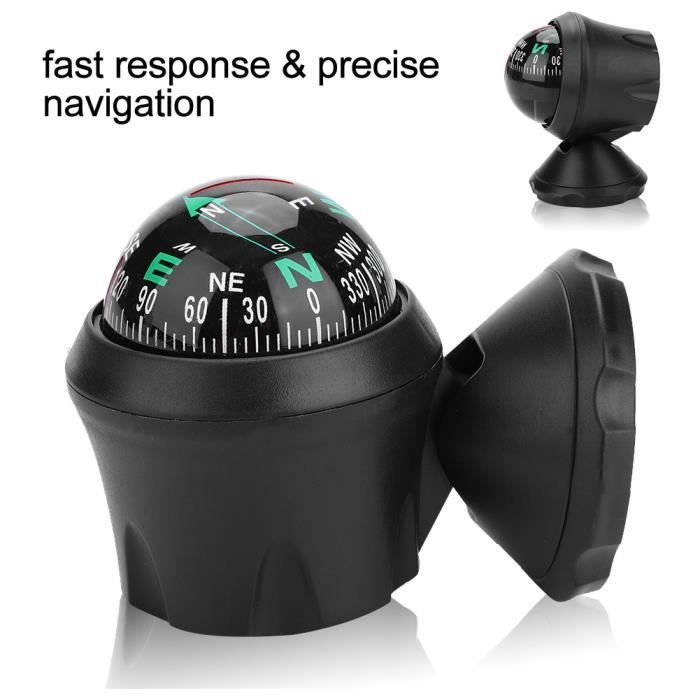 Avec Guide de boussole lumineuse boule angle de déclinaison magnétique Avec Guide de boussole lumineuse boule angle de déclinaison magnétique