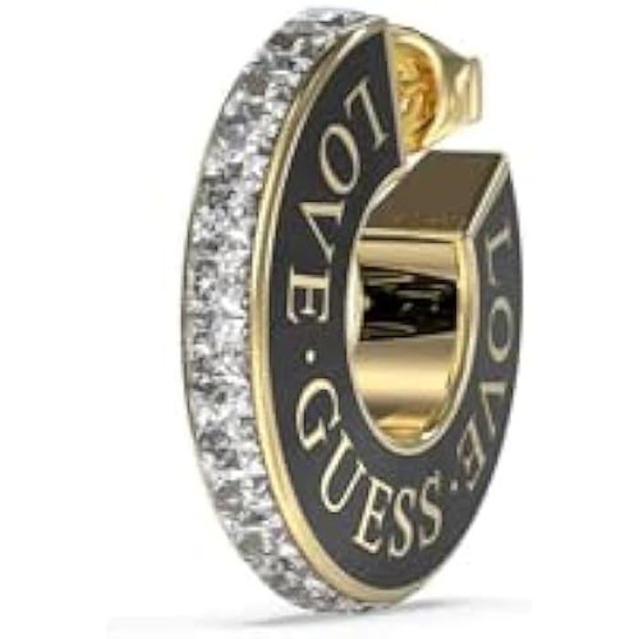 Boucles D'Oreilles Guess - Clou Avec Logo G Et Diamants - Dans Coffret Cadeau - Neuf Sans Étiquettes