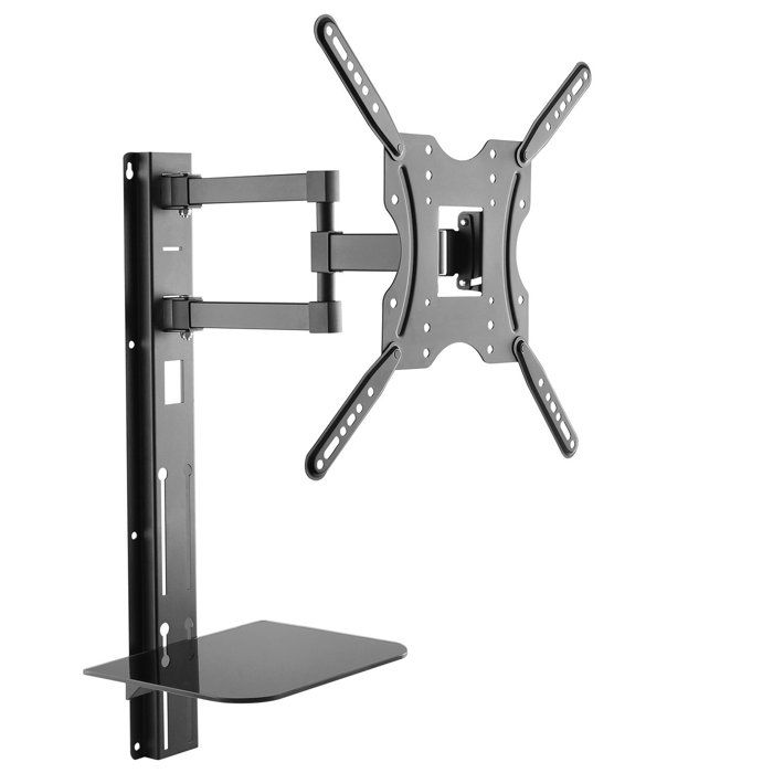 Gain De Place Garage Support Vélo Mural Maclean MC-499 - Charge Max 35 Kg, Réglable Pivotant, Support Roue Avant Avec Crochet