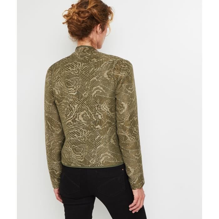 Veste sales jacquard femme