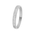 Bague Femme Alliance "Justesse Blanche" Or blanc-2