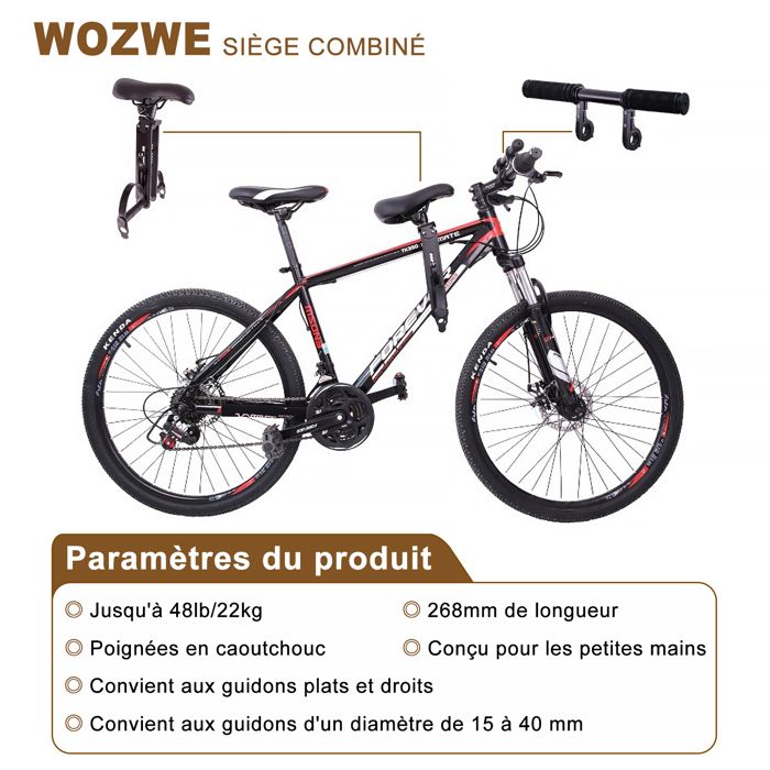 Poignées De Guidon Caoutchouc Enfants 19mm - Prise Confortable Et Antidérapante Pour Vélo