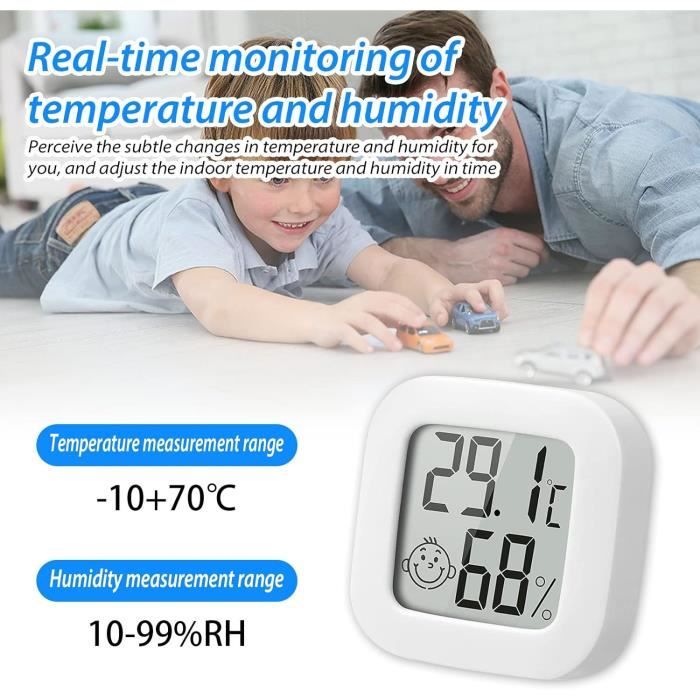 Hygromètre Thermomètre Intérieur Numérique Maison Bureau Moniteur  Température FR