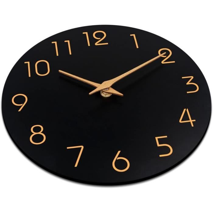 Horloge Murale Silencieuse 30 Cm – Décoration Moderne Plastique – Sans Tic-Tac