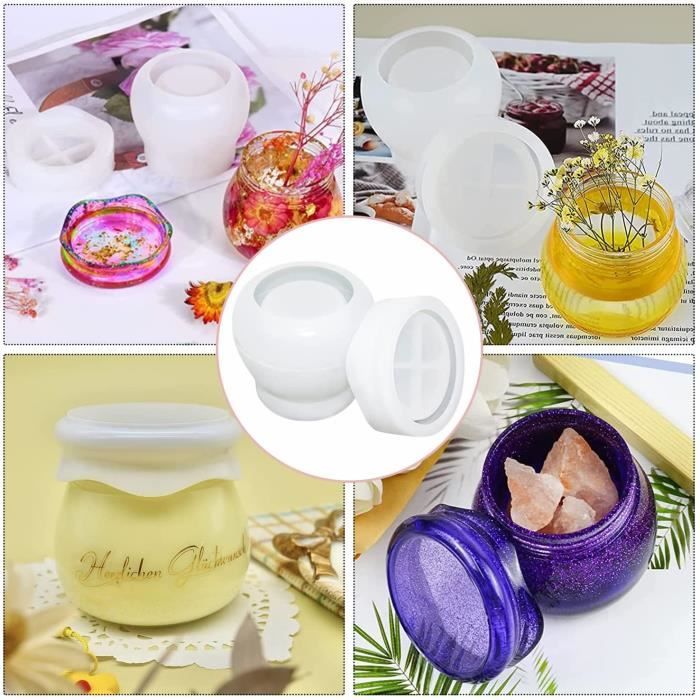 WYAHYQ 2Pièces Moules En Silicone Résine époxy Moulage Pour Sculpture