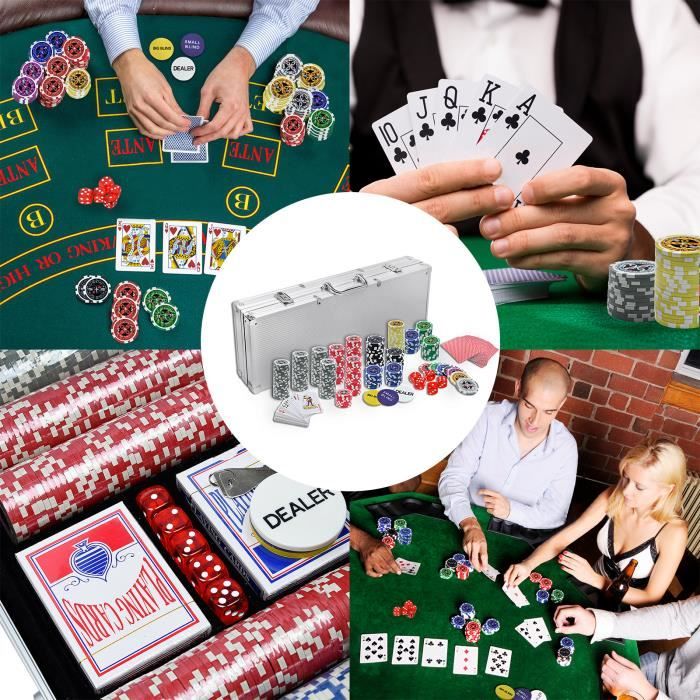 EINFEBEN Jetons De Poker Coffret De Poker En Aluminium Avec 300 Jetons Lasers Malette De Poker 81461202 EINFEBEN Jetons De Poker Coffret De Poker En Aluminium Avec 300 Jetons Lasers Malette De Poker 81461202