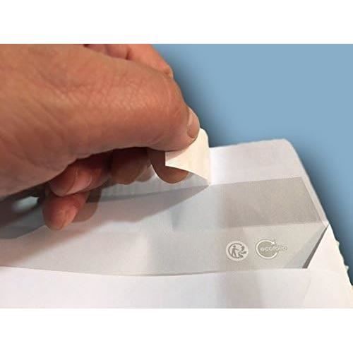 lot de 50 enveloppes courrier A5 - C5 papier velin blanc 90g format 162 x  229 mm une enveloppe blanche avec fermeture bande adhésive autocollante  siliconnée : : Fournitures de bureau