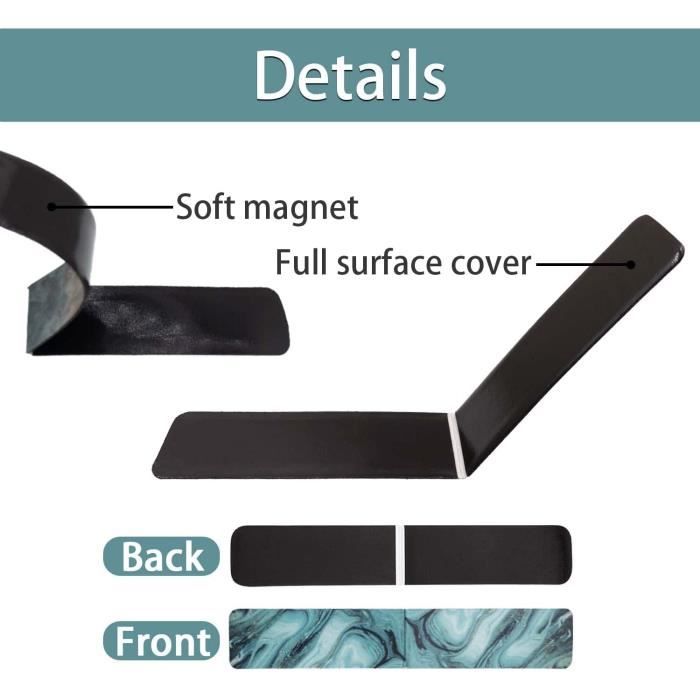 3 Marque-Pages Magnétiques En Cuir Avec Motif Pattes De Chien - Accessoires De Lecture Colorés Et Pratiques Pour Amateurs De Livres