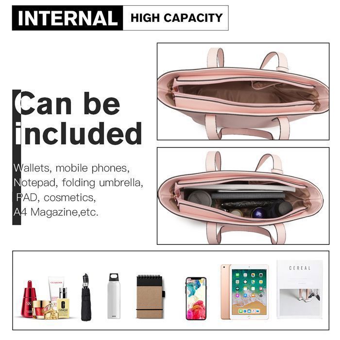 Sangle De Remplacement Pour Sac À Main Fourre-Tout En Cuir Pu 2 Pièces