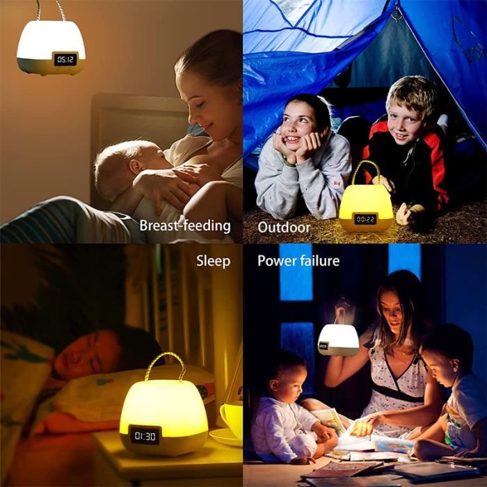 BORUIT Veilleuse De Chambre D'enfant, 3 Modes, Lumière