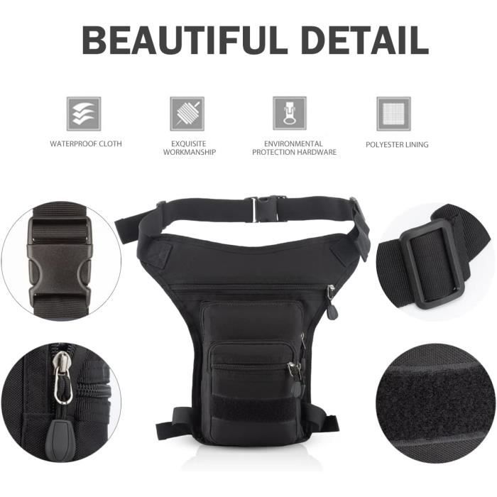 Sac De Jambe Poche De Jambe Sacoche De Jambe Moto Femme Homme De Taille De  Sport Moto Sac Sacoche De Vélo Cyclisme Sac Banane[u1044]