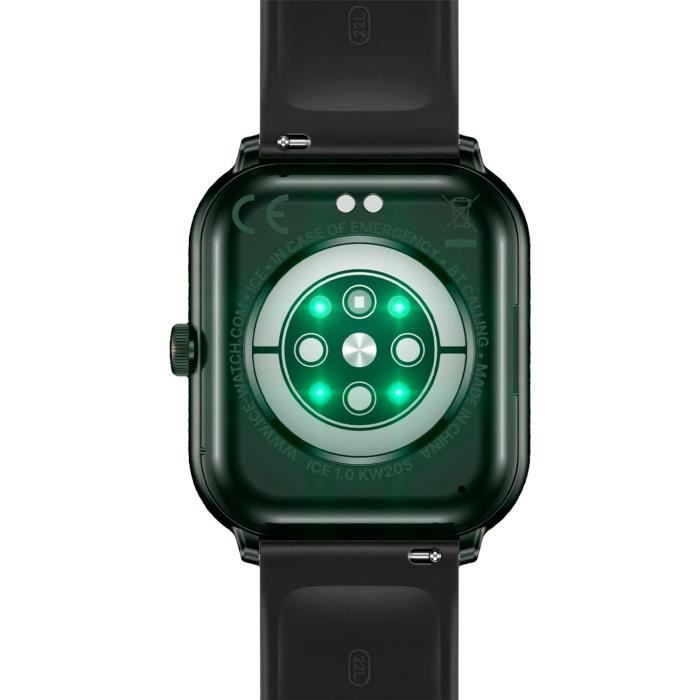 Montre Connect e Ice Smart TRAHOO Noir Bracelet en Silicone
