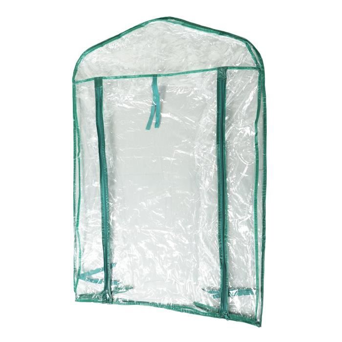 Housse De Serre PVC Transparente - 3/4/5 Niveaux, Imperméable, Renforcée - Pour Jardin Extérieur, Protection Plants - 9