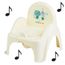 Pot de toilette musical pour b/éb/é enfant fauteuil chaise couleur vert avec th/ème animaux Safari