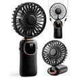 Ventilateur Voyage 3-en-1 - Multifonction Affichage Numérique Pliable Noir noir CLIMATISEUR MOBILE