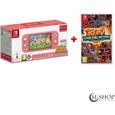 PACK Nintendo Switch Lite Corail Animal Crossing + 30 in 1 Game Collection-0