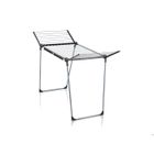 Étendoir à linge Leifheit Pegasus 180 Solid Black 81589, séchoir à linge inox avec 18m d'étendage, tancarville 2 accessoires, noir