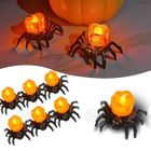 INNOVTEC INN Bougies 6 pcs bougies d'Halloween d'araignée d'Halloweendécorations d'Halloweenlumières de décoration citrouillebougie